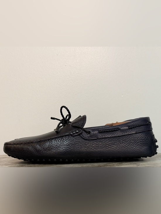 TODS GOMMINO Navy Blue Leather Driver Driving Moccasins Moc Loafer 7.5 Loafer main image 9